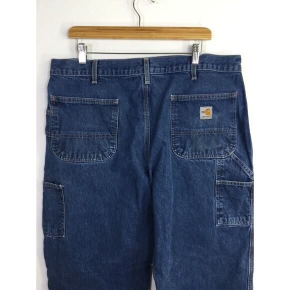 Carhartt Mens Cat2 FR Work  Carpenter Cargo Original Fit Jeans Blue Size 38x43 - Picture 12 of 15